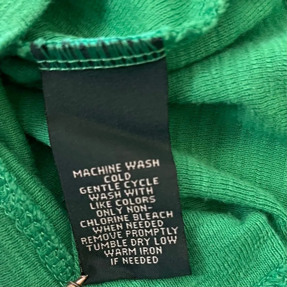 Lauren Ralph Lauren Jeans Co. Petite Green Navy Blue Stripe 3/4-Sleeve Top Sz PM - Image 5