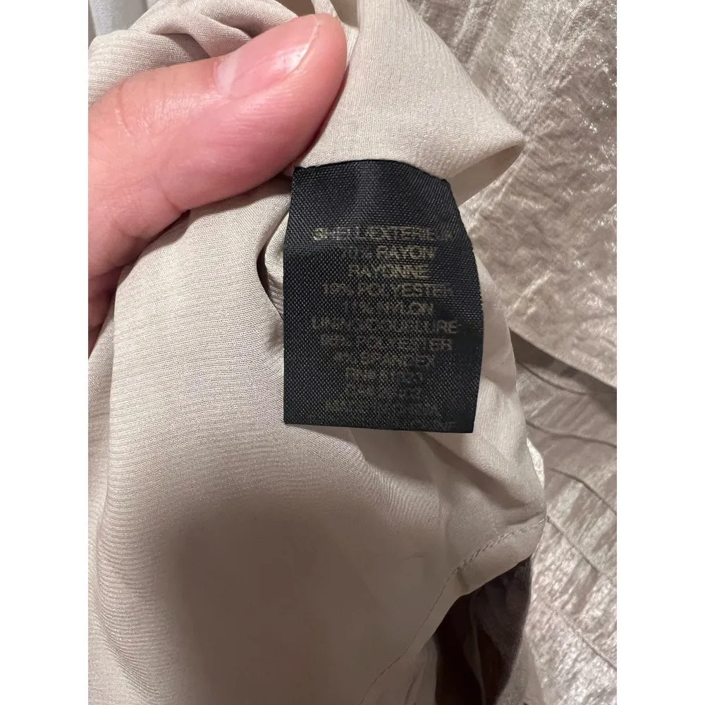 Cynthia Steffe Women’s Beige shimmery Tiered Dress Formal Wedding Baptism Size 8 - Image 9