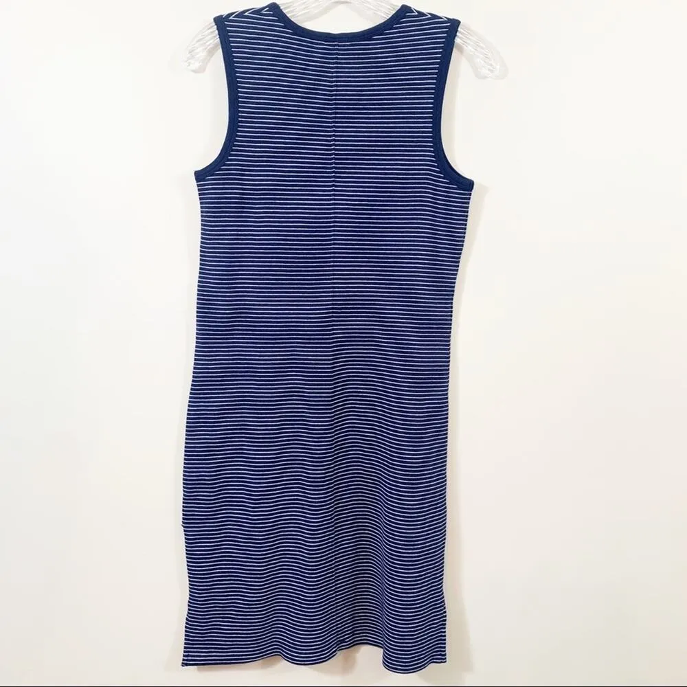 J Crew Navy Striped Tank Knit Dress - Image 6