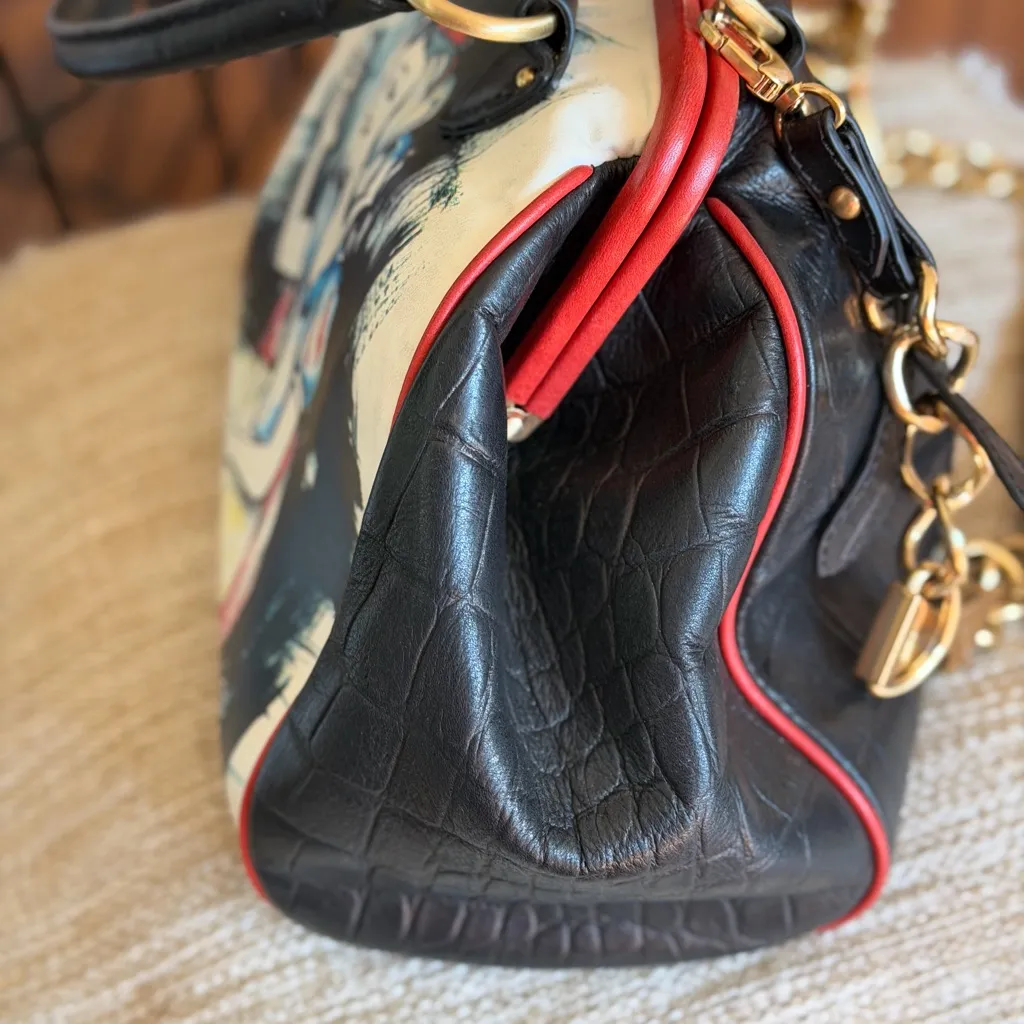 Isabella Fiore rare Snow White purse/handbag with beautiful bow chain - Image 5