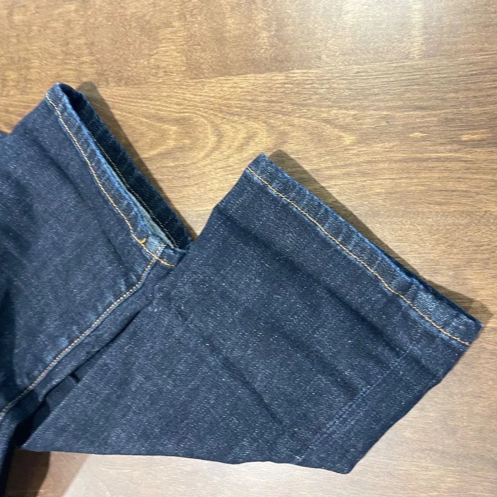 Cabi High Straight Leg Jeans Women's Size 10 Dark Wash Cotton Denim Casual Blue - Image 12