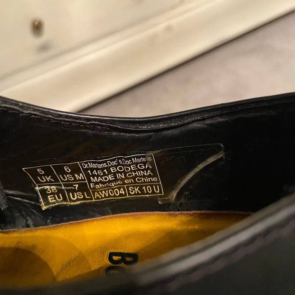 Dr. Martens x Bodega 1461 Leather Cap Toe Oxford Shoes‎ - Image 6