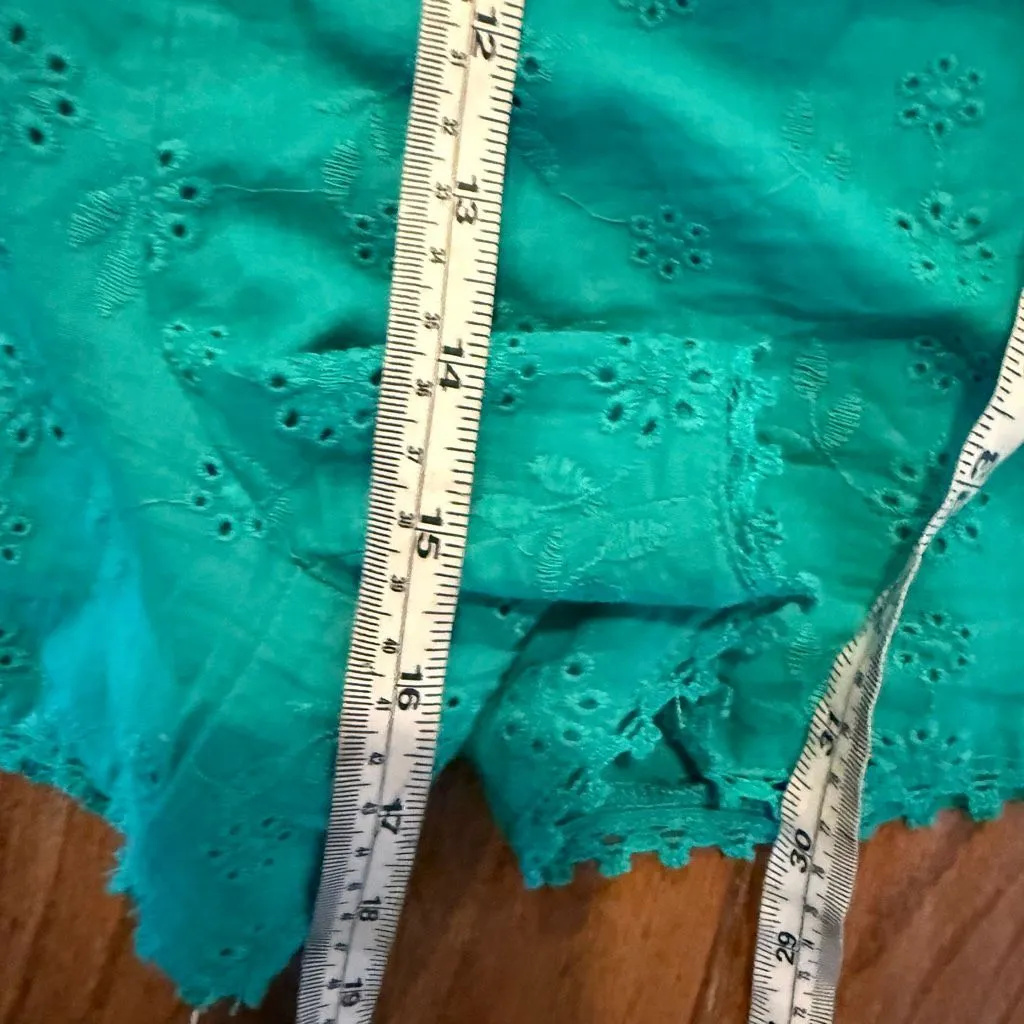 Ivy City Co. NWT Betty green eyelet short size XXL - Image 8