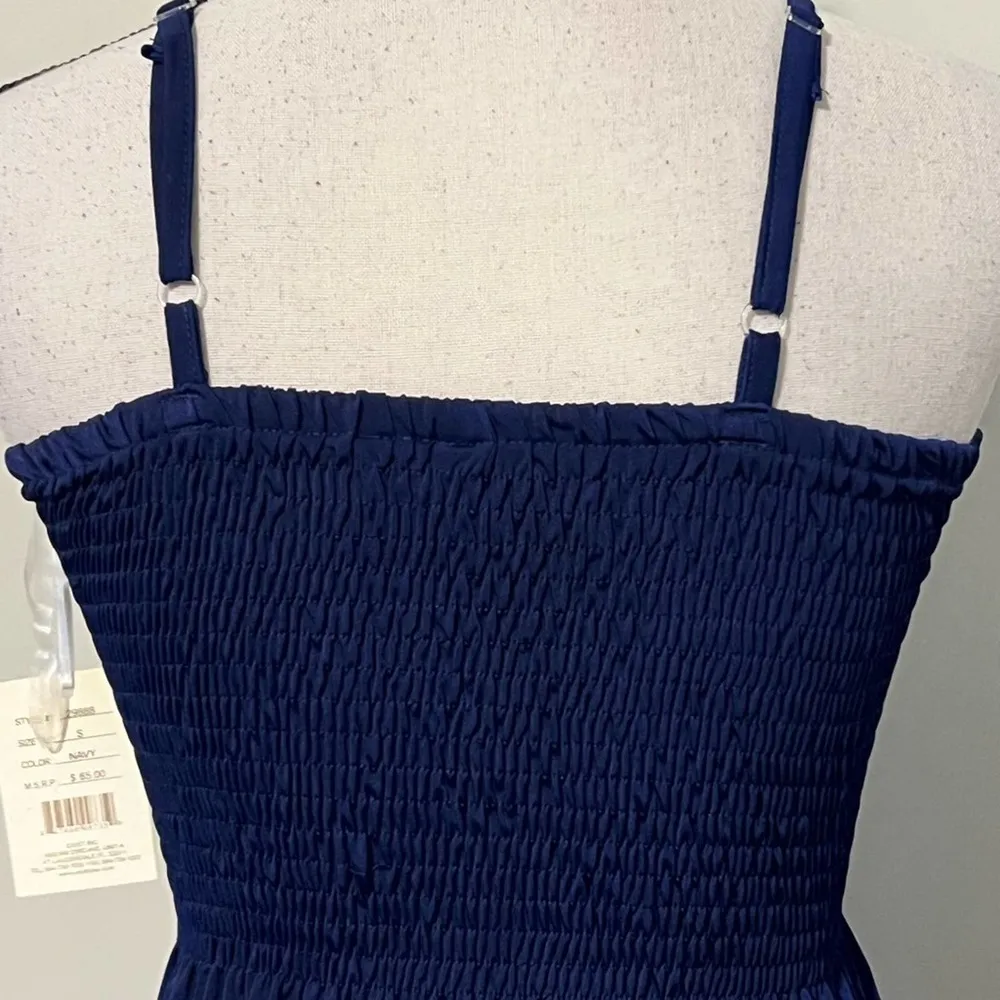 Cristinalove small navy pullover maxi with adjustable straps and stretchy top - Image 3