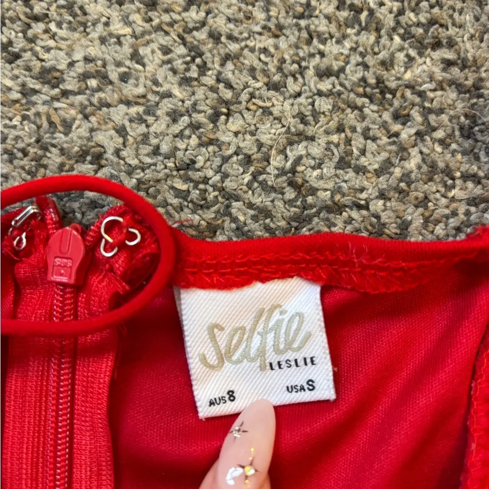 Selfie Leslie Bambi Ruched Mini Dress - Image 2