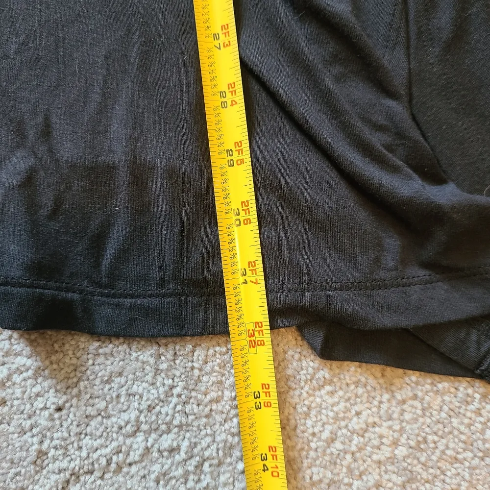 Soft Surroundings Size Medium Tahira V-Neck Long Sleeve Tunic Top Black Women's - Image 7