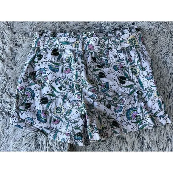 Loft Outlet Shorts‎ Womens Size 12P Floral Print Mid Rise Casual - Image 2