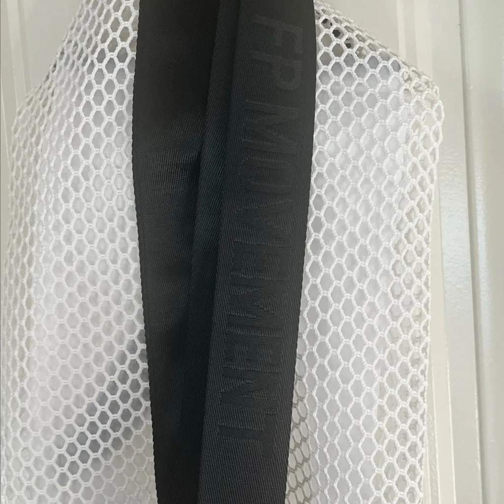 NEW Free People FP Movement Mini Mesh Bag Sling Shoulder Tote Crossbody White - Image 4