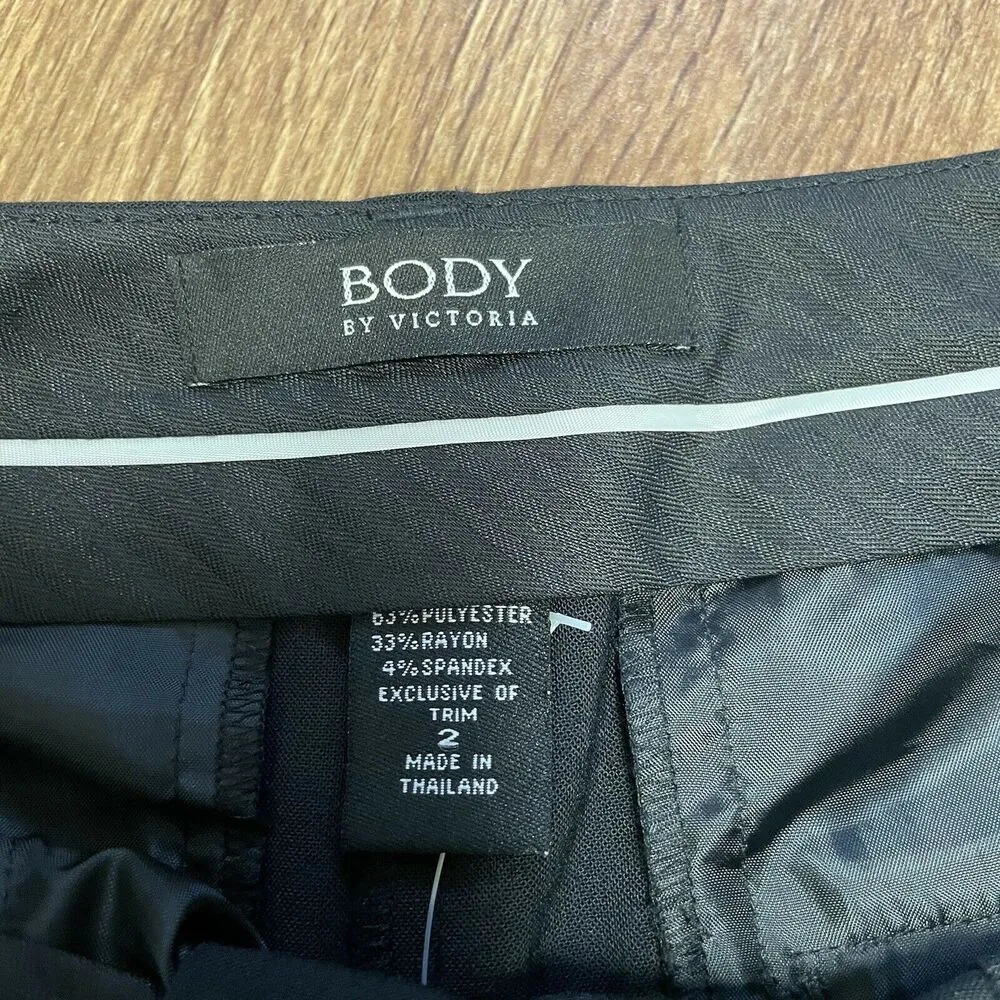 Body by Victoria Secret Women’s Black Bermuda Walking Shorts Size 2 Rare New - Image 5