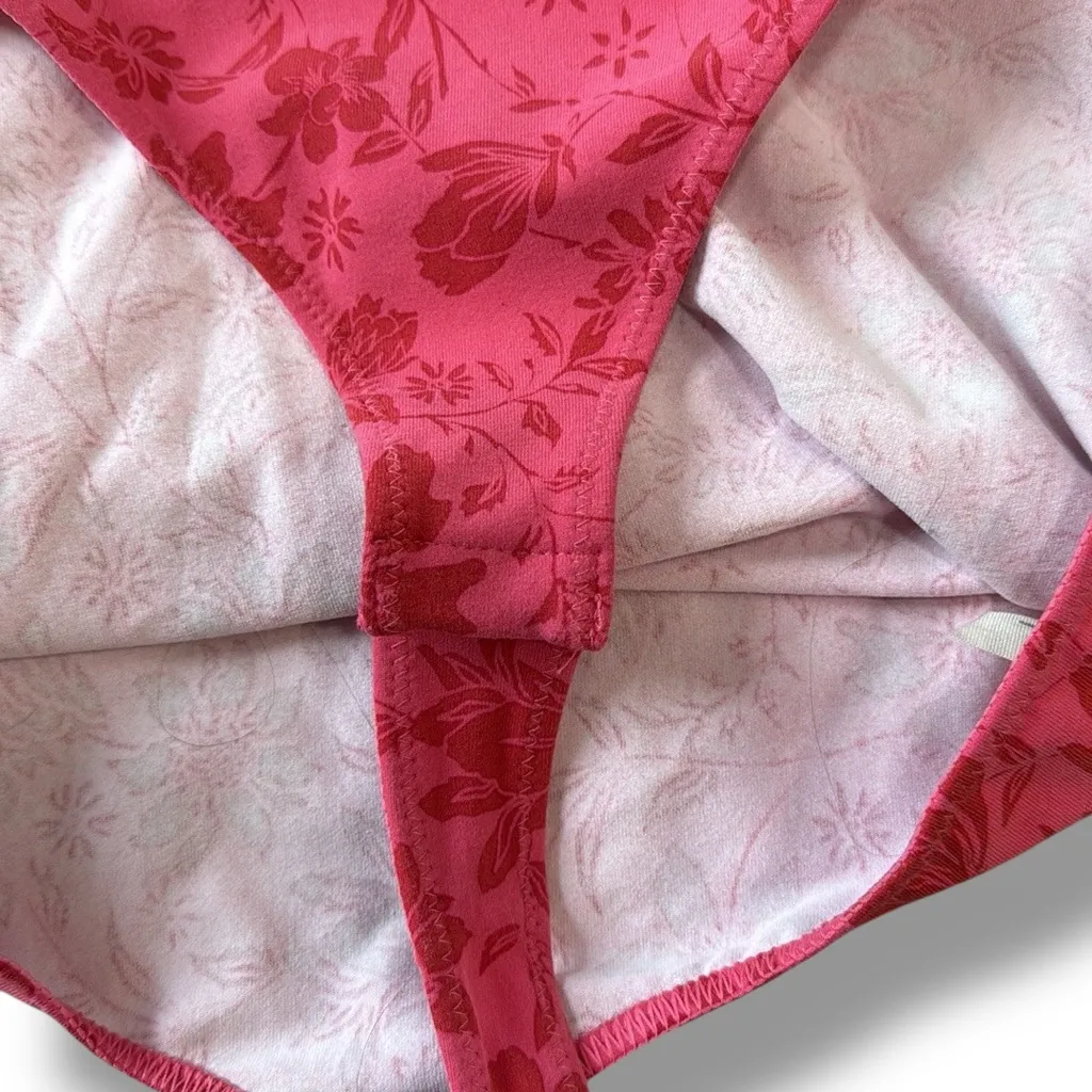 Free People‎ Somethin Bout You Bodysuit Top Hot Pink floral NWT Spring Summer - Image 7