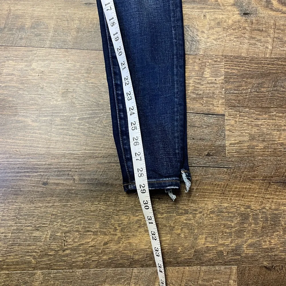 Super Stretch Jegging Jeans Women's 4 Regular Dark Distressed - Image 12