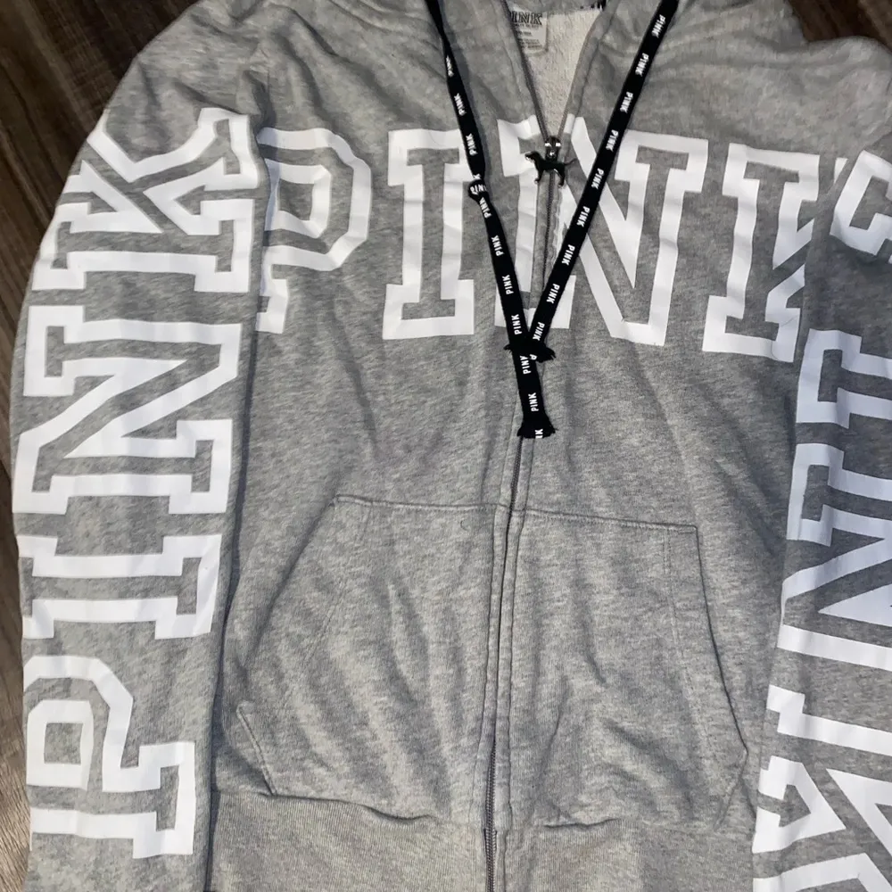 Gray PINK Hoodie - Image 7