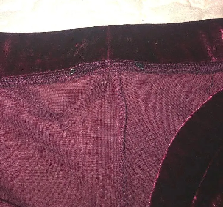 Forever 21 Red Velvet Flare Pants - Image 3