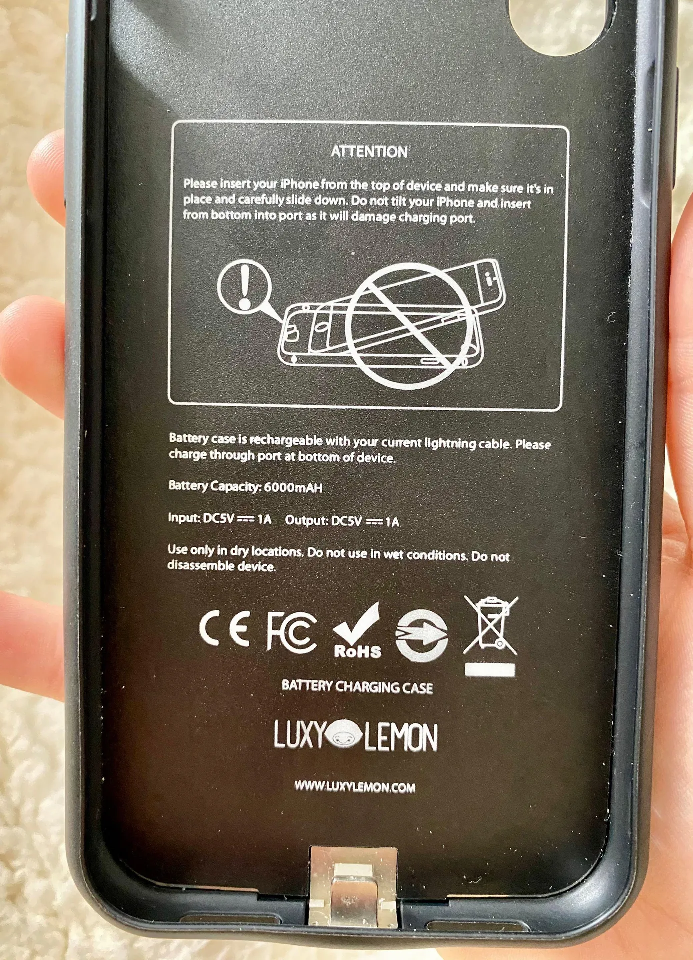 Luxy Lemon  iPhone XR Charging Case - Image 3