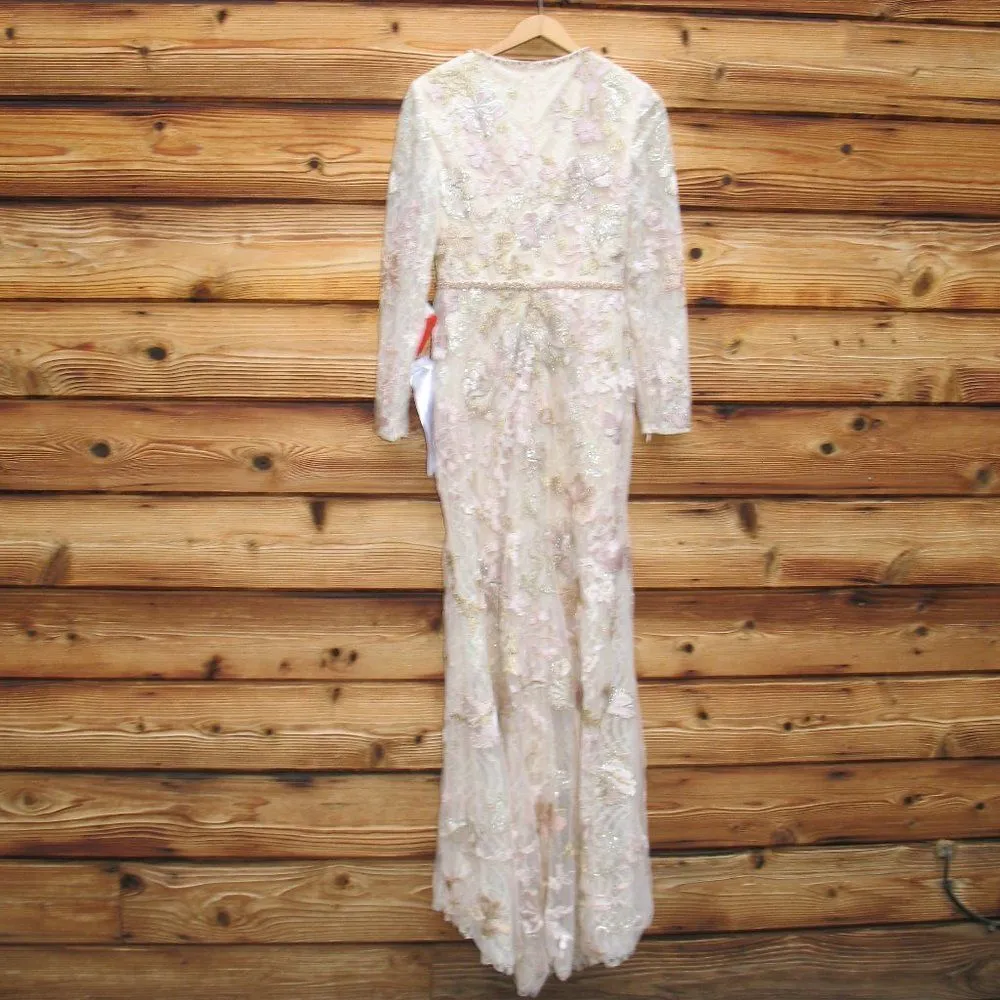 Mac Duggal 11174 Embroidered Lace Floral Trumpet Gown Dress - Image 10