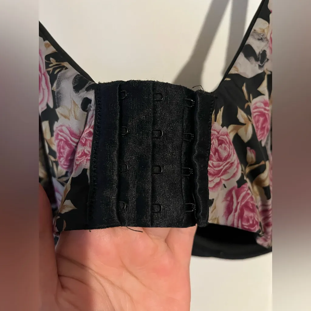 Torrid Curve Skulls Roses Gothic Full Coverage Plus Size Underwire Lined 46D Bra Black - Image 12