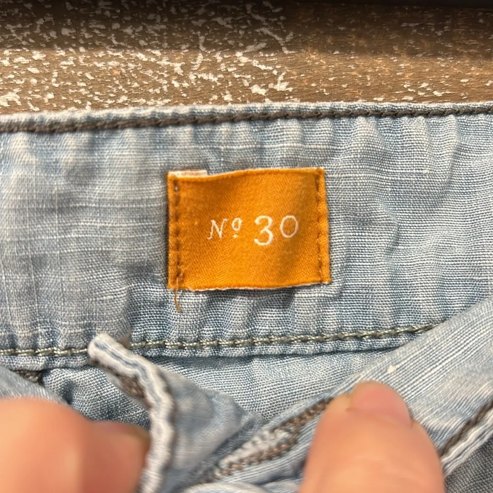 Pilcro and the letterpress by Anthropologie chambray denim pant size 30 - Image 4