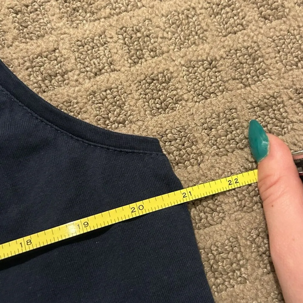 Vintage Collections ETC Womens Snowflake Vest Navy Blue Size Large L Holiday - Image 7