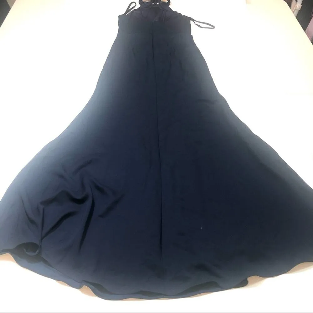 Hailey Paige 5900 bridemade halter maxi dress Size 4 Blue - Image 10