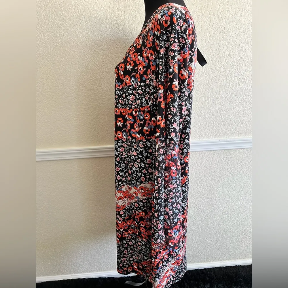 Women’s Bohemian Sheer Sleeve Dress Flowy Relaxed Fit Festival Style Mini Boho - Image 4