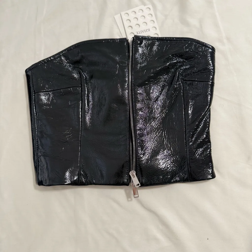 NWT KHAITE Ira strapless cracked - Image 3