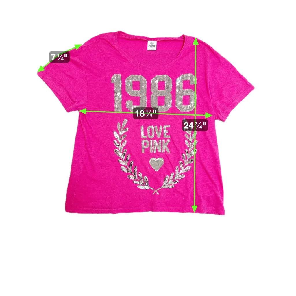 Victoria’s‎ Secret PINK Y2K Vintage Sequin Top size L - Image 8