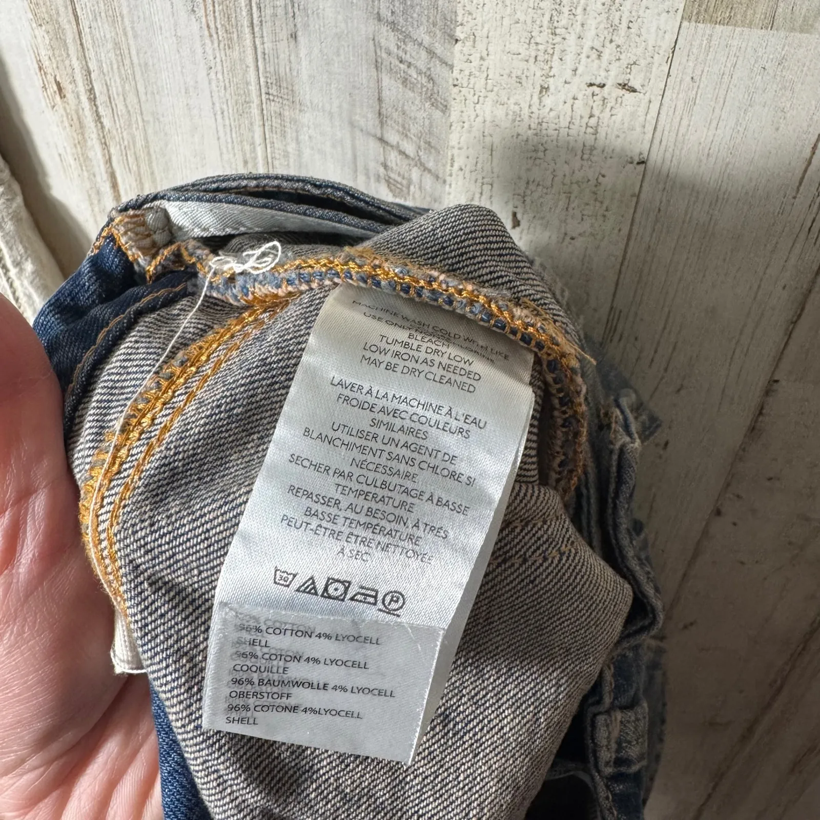 Free People Prince Street Denim Shorts We The Free High Waist New Size 26 - Image 8