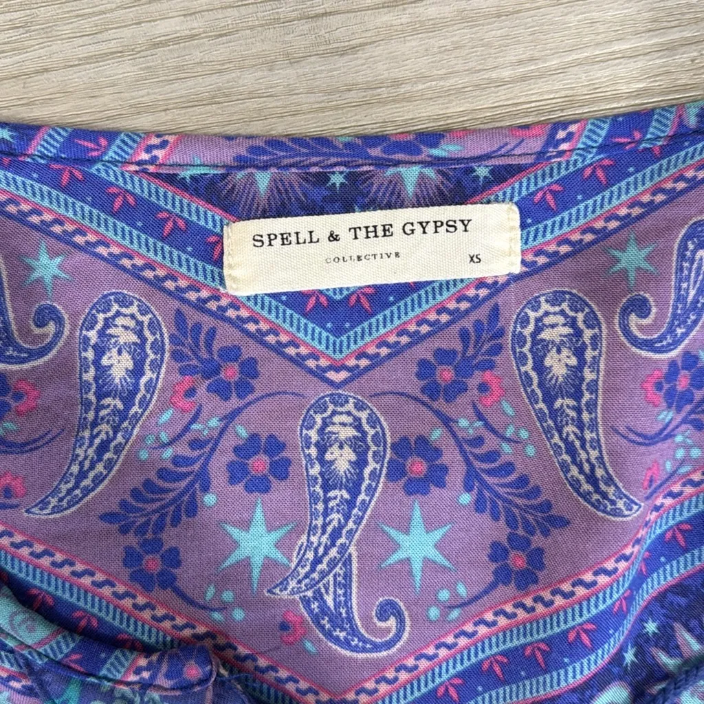 Spell & the Gypsy collective city lights top XS Purple - Image 8