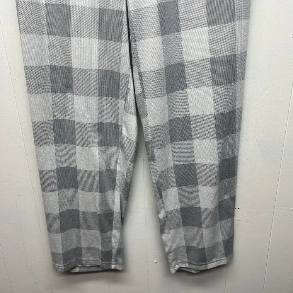 Joyspun Womens Pajama Pants 2X Lounge Soft Cozy Comfort Relaxed Stretch Pockets Gray - Image 4