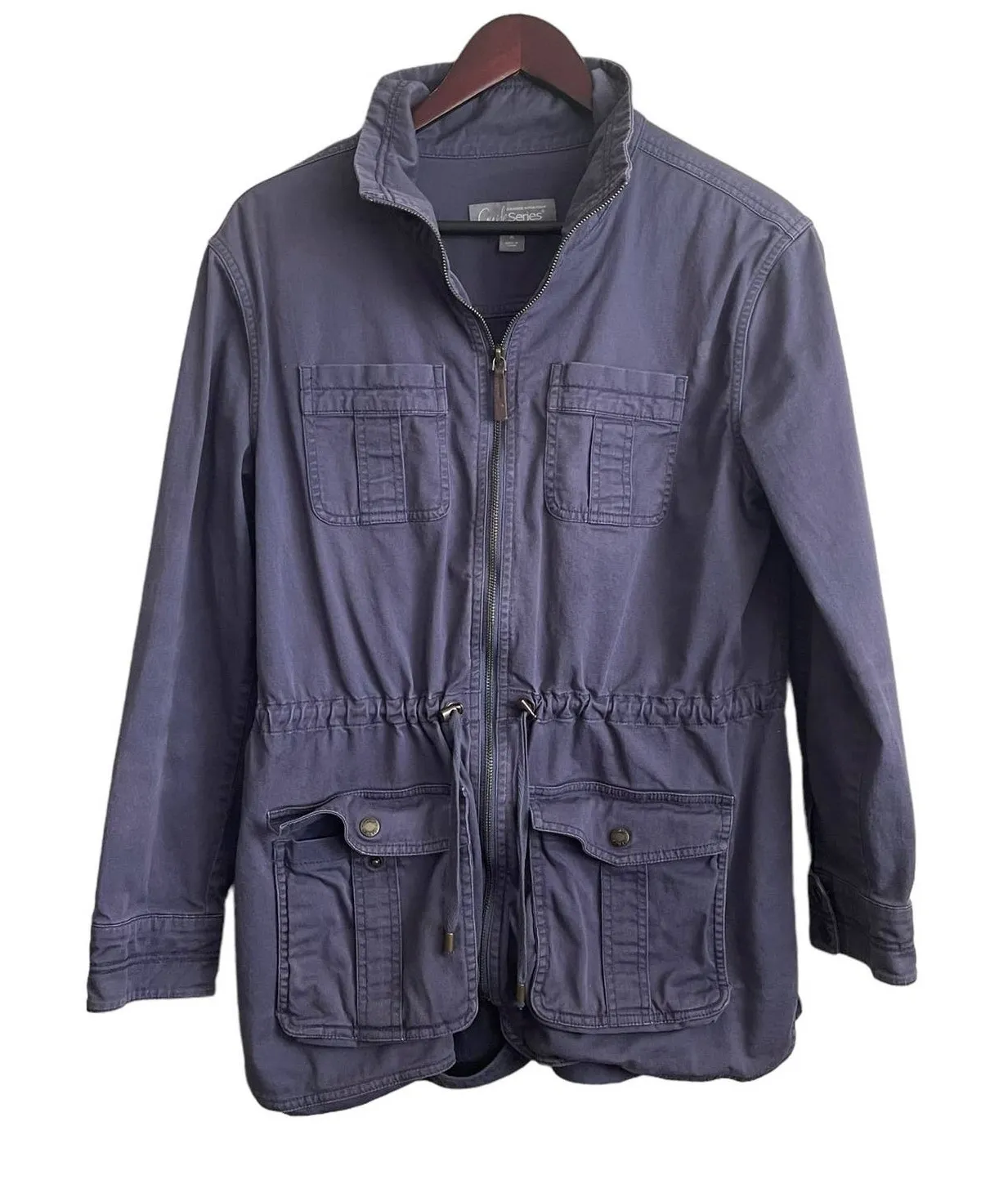 Gander mountain Women Jacket M Blue Gorpcore Utility Hiking Camping Outerwear - Image 1