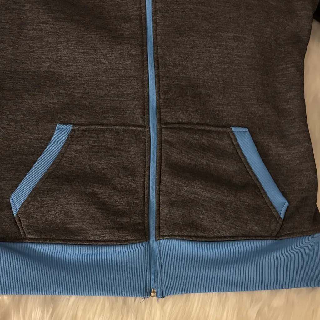 Campus Heritage Carolina Tarheel Charcoal and Blue Women's Zip - Image 5