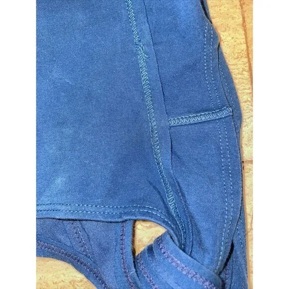 Free People Movement‎ Cropped Pants Slit Hems W Long Strap Sz M Blue Size M - Image 7