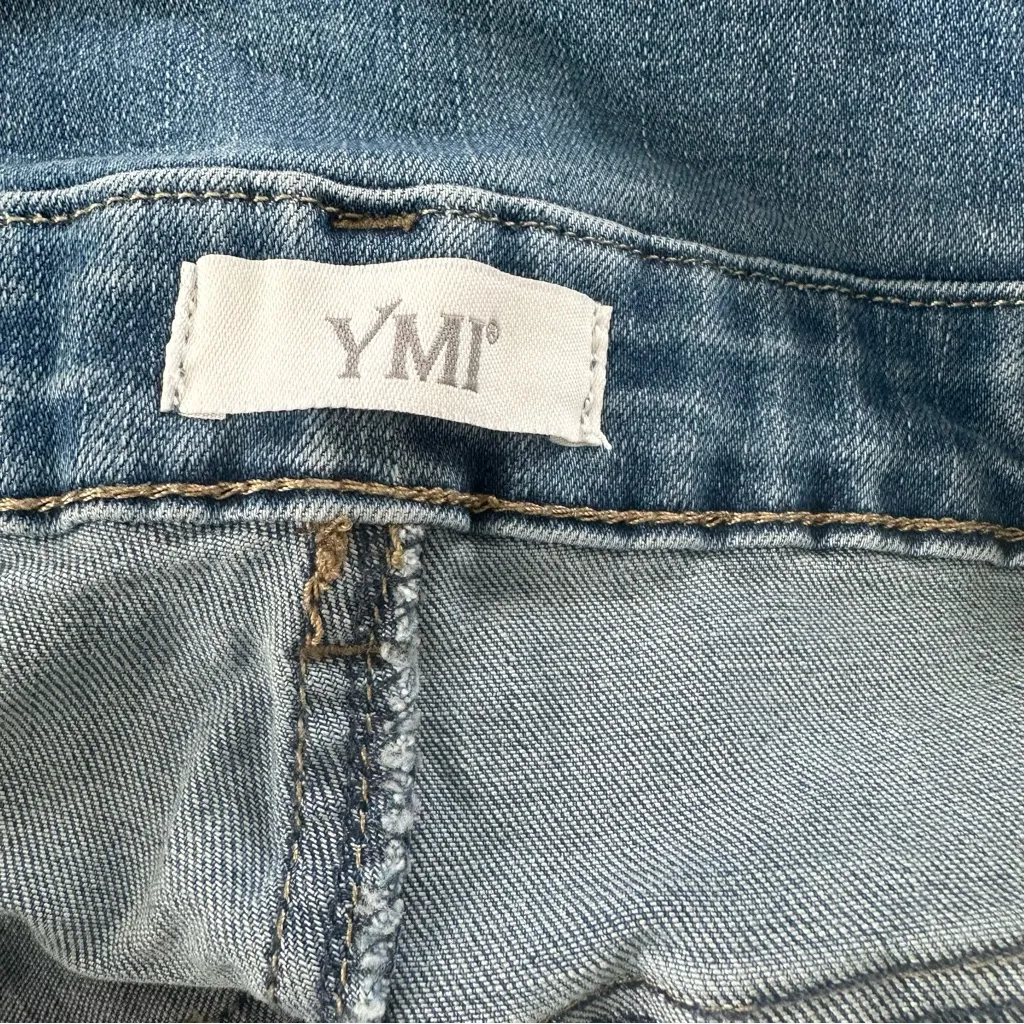 YMI  Overall Shorts/ Shortalls  size 13/31 Blue Denim - Image 6