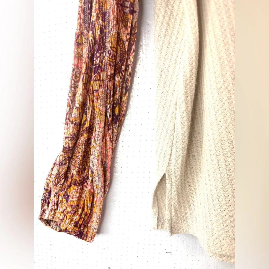 Grace & Lace XL Boho Textured Waffle Knit Pullover Too - Image 3