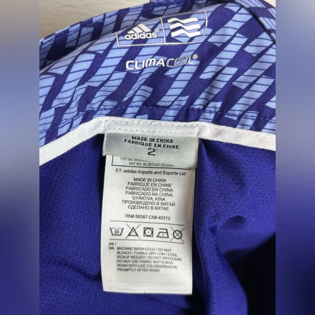 Adidas Climacool Purple Casual Sportswear Printed Athletic Tennis Skort Size 2 - Image 7