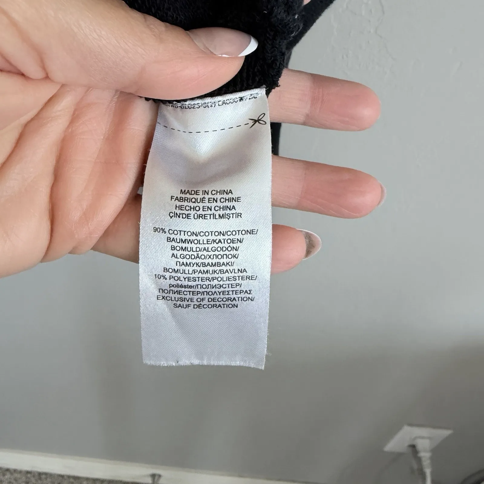 Lauren Ralph Lauren Woman’s Black Cowl neck Sweatshirt Size L Stripe Pocket - Image 6