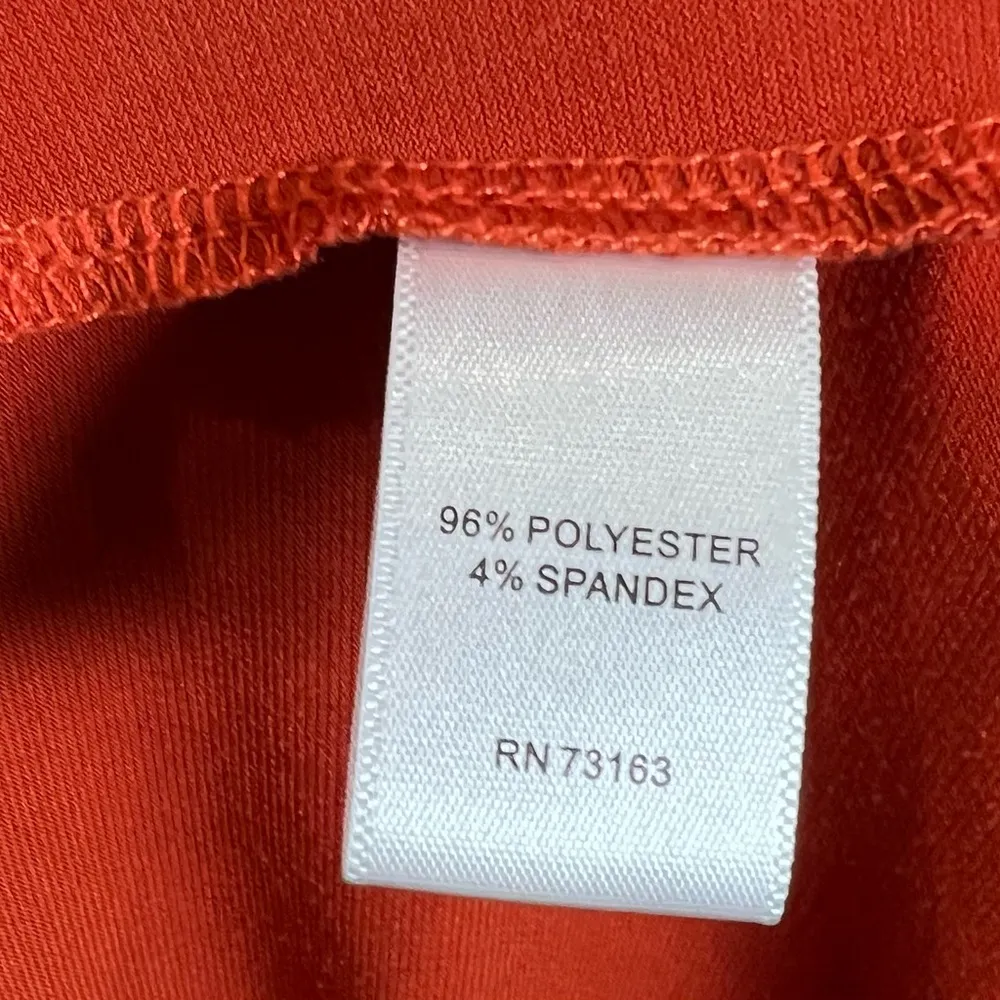 Melissa Paige burnt orange rust pleated top size medium - Image 5