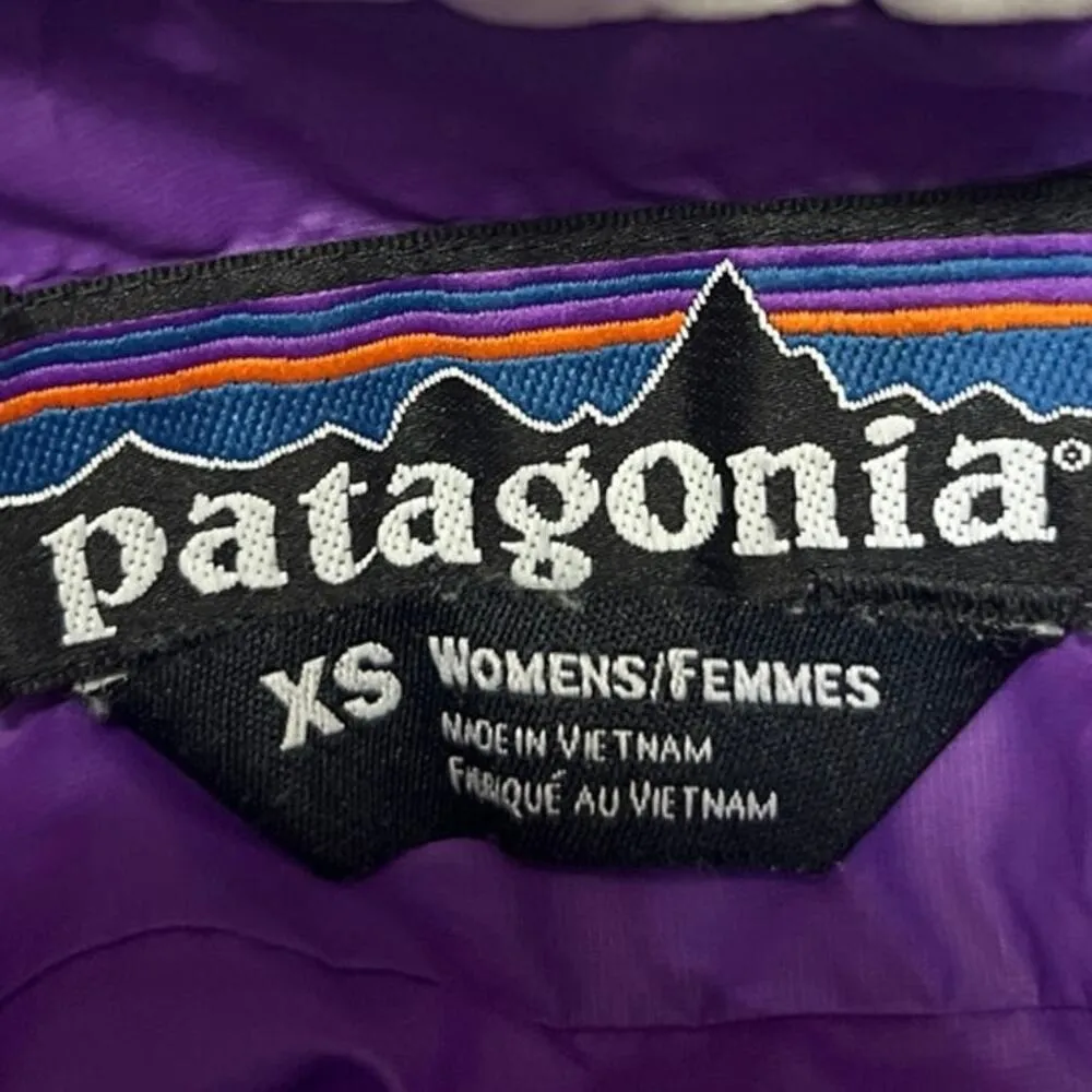 Patagonia Nano Puff Silver Gray Zip Up Quilted High Neck Puffer Coat Jacket XS - Image 4