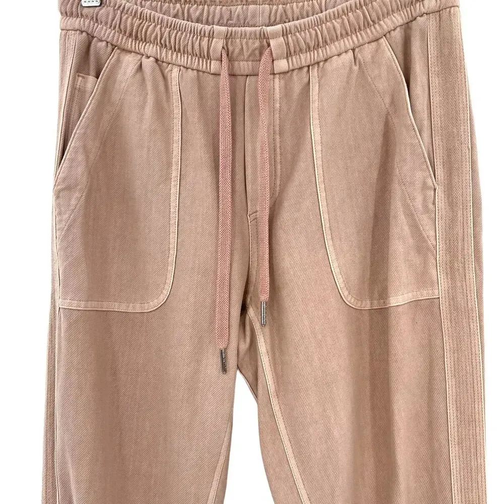 Athleta Farallon Jogger Pants in Mocha Latte Pink Beige Sweatpants‎ Size 2 - Image 5
