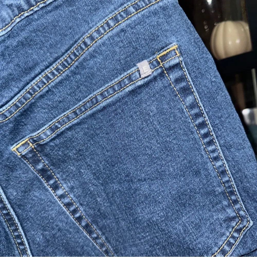 Everlane the way high denim shorts dark wash rise cut offs size 29 jeans - Image 4