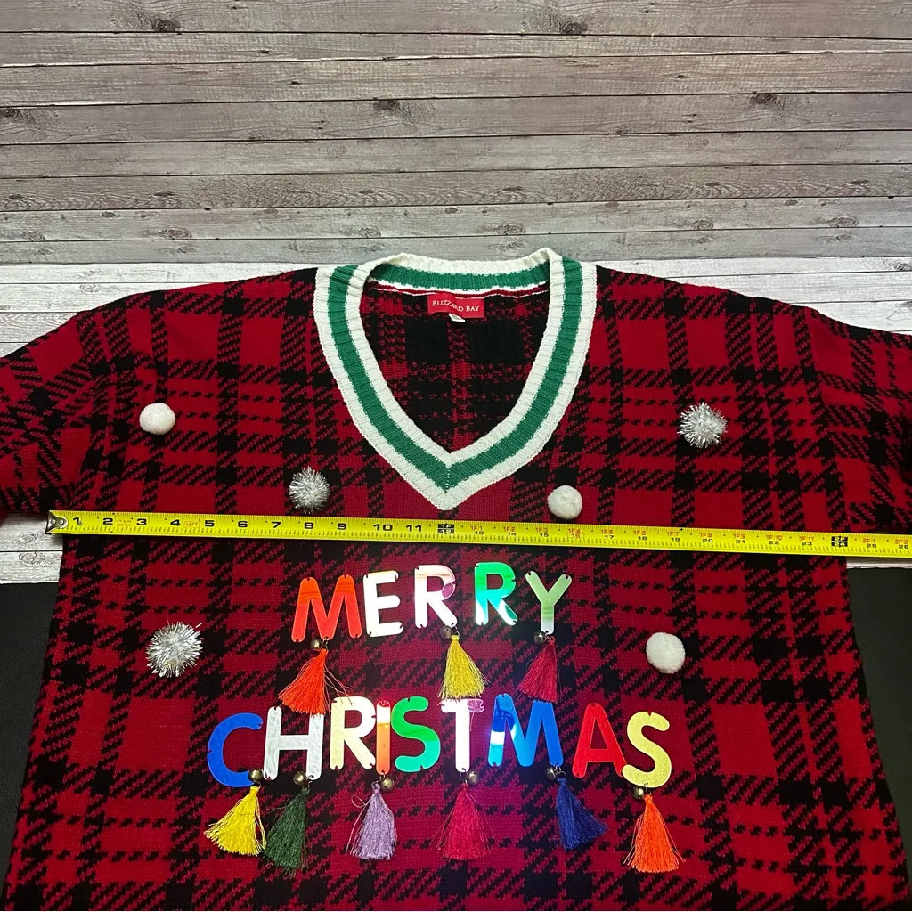 BLIZZARD BAY Women’s Christmas Holiday Red Plaid V - Image 6