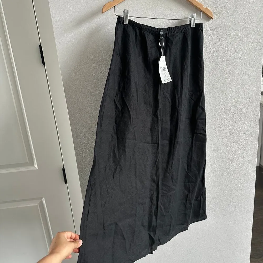 Eileen Fisher  Linen Notch Collar Top and Organic Linen Bias Skirt Set  Size XS - Image 5