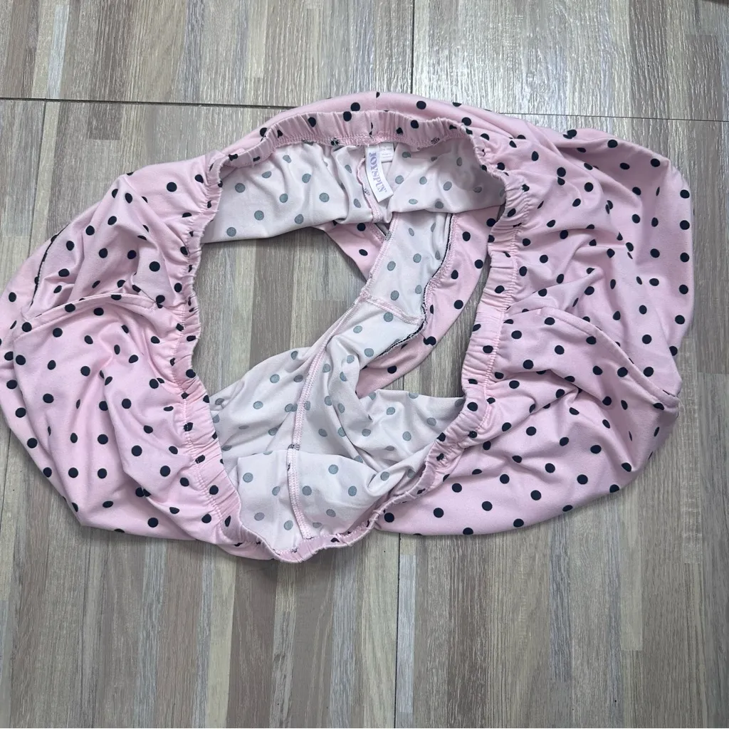 Pink Polka Dot Lounge Shorts with Pockets Size 3X - Image 6