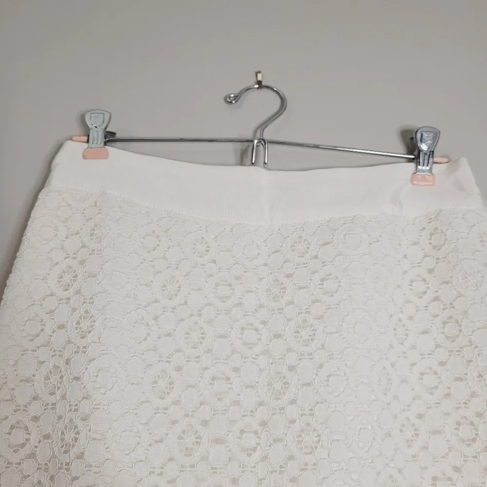 The Limited Off-White Lace Skirt - Image 4