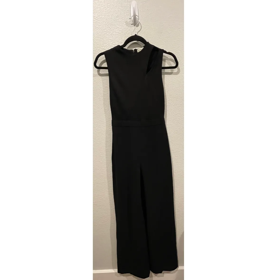 ALICE + OLIVIA Wide Leg Cut Out Black Jumpsuit - Image 3