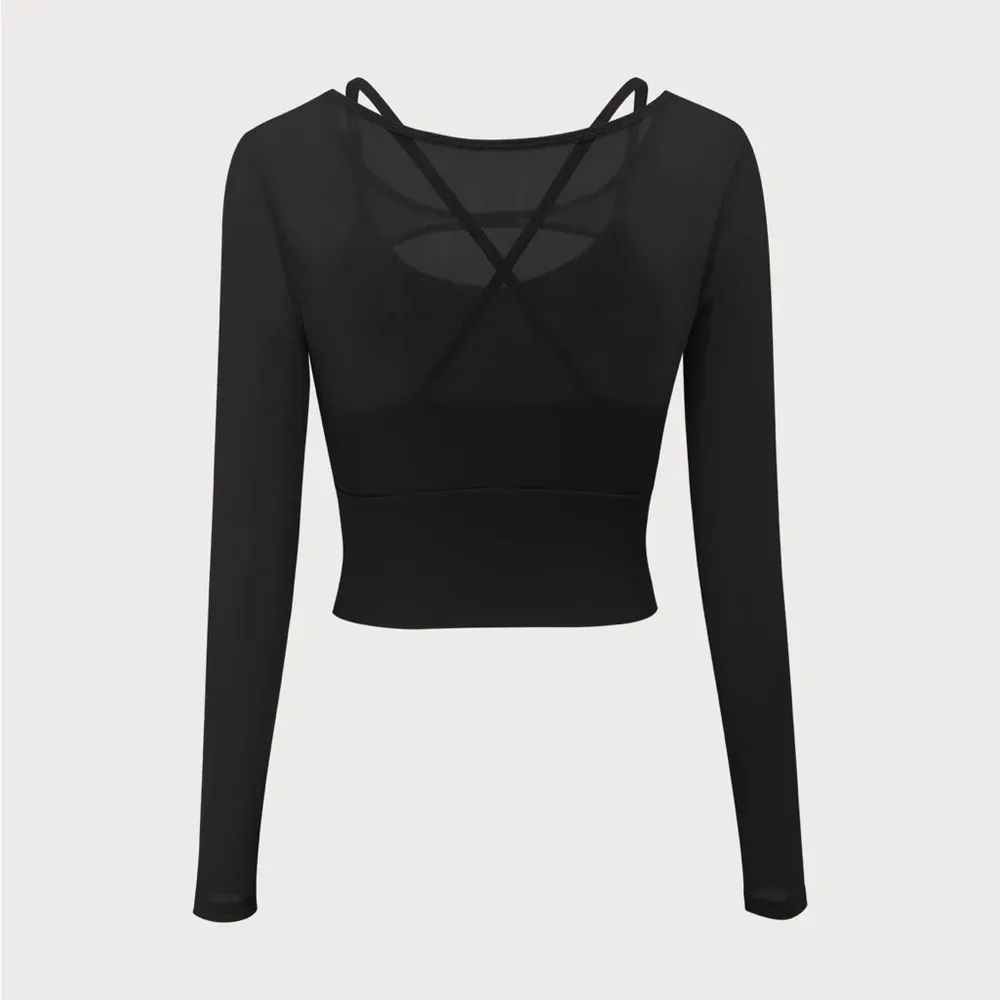Berlook Black Cut Out Long Sleeve Top - Image 6