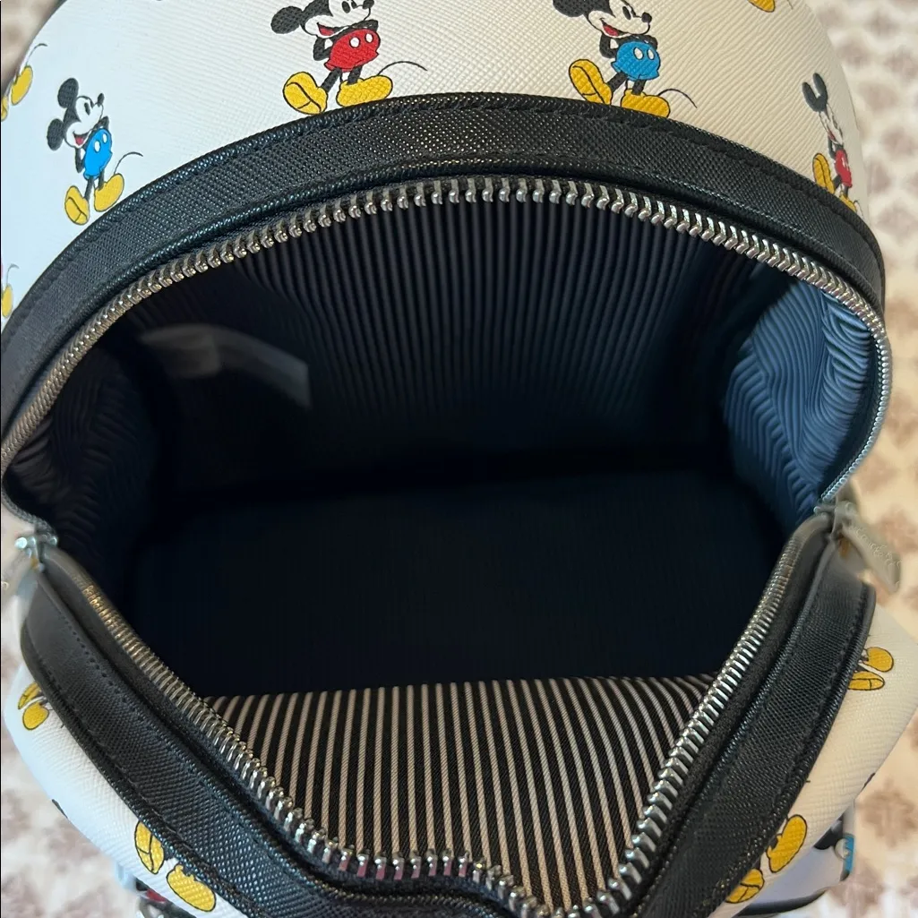 Disney Loungefly Mickey All Over Print Multi/Rainbow Mini Backpack WDW - Image 9
