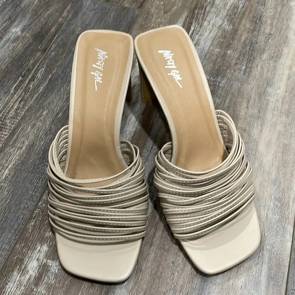 Nasty Gal String Me Along Nude Mules - Image 5