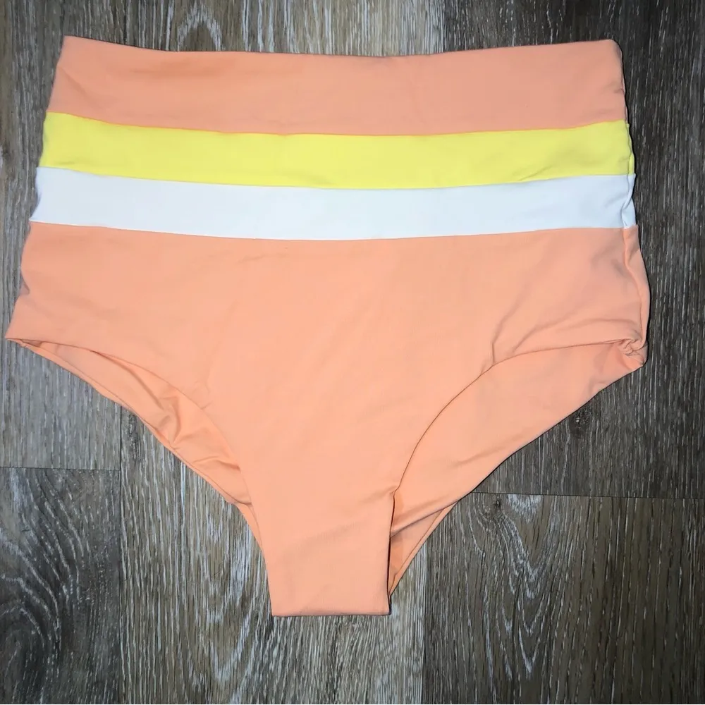 L*Space Parker Top Portia Striped High Waist Bikini Bottom Set XS NWT - Image 4