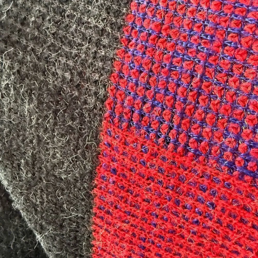 Vintage 80s 90s Gil Aimbez for Static Artsy Unique Grey Red Blue M Gray Size M - Image 5